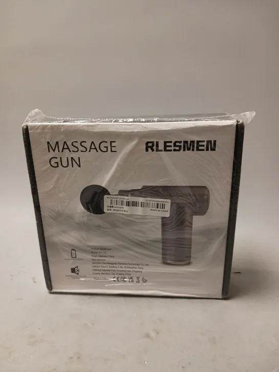 BOXED AND SEALED RLESMEN MASSAGE GUN