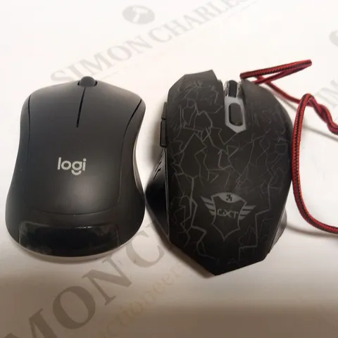 2 ASSORTED COMPUTER MOUSE TO INCLUDE; LOGITECH M310 AND GXT 105