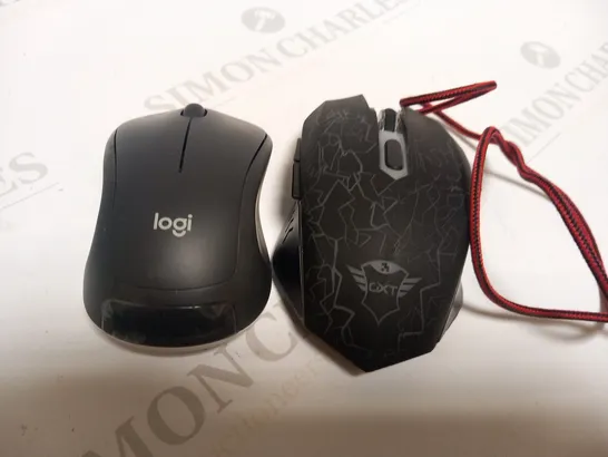 2 ASSORTED COMPUTER MOUSE TO INCLUDE; LOGITECH M310 AND GXT 105