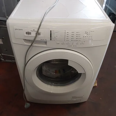 JOHN LEWIS JLWM1206 7KG 1200 RPM WASHING MACHINE - WHITE