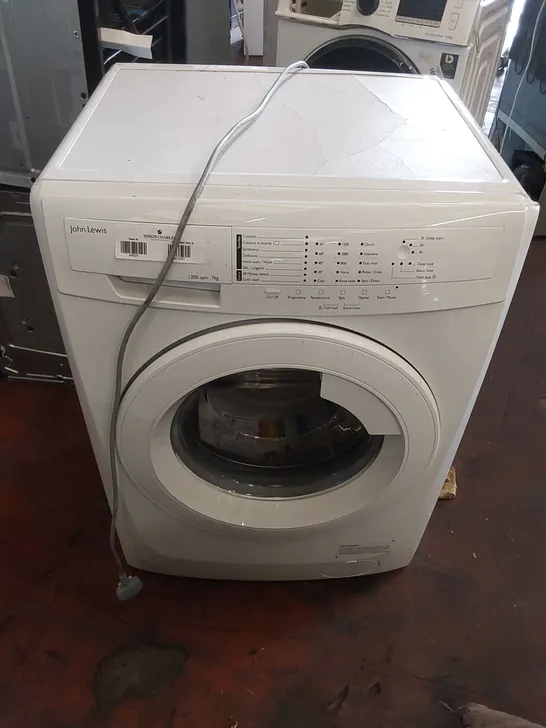 JOHN LEWIS JLWM1206 7KG 1200 RPM WASHING MACHINE - WHITE