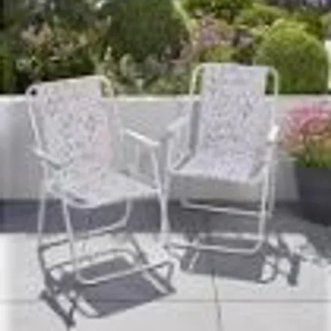 BRAND NEW BOXED HOME GROOVY FLORAL X2 PACK FOLDING CHAIR