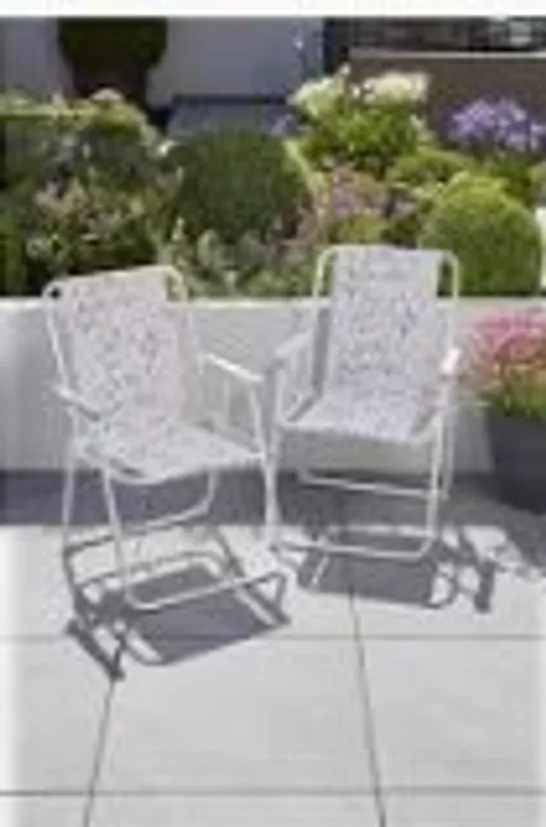 BRAND NEW BOXED HOME GROOVY FLORAL X2 PACK FOLDING CHAIR