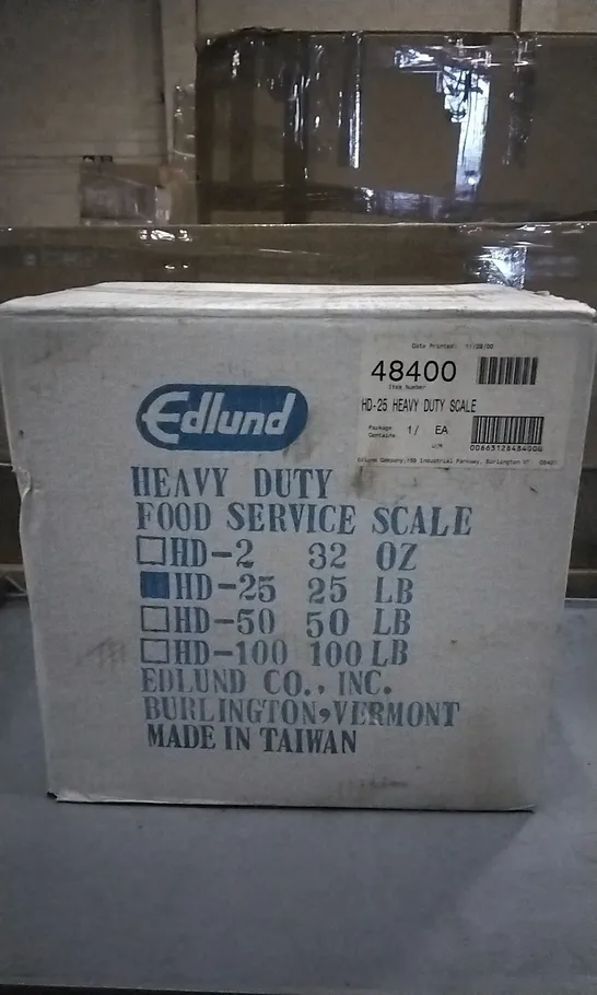 EDLUND HD-25 HEAVY DUTY SCALE