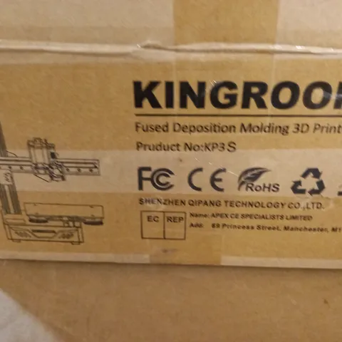 BOXED KINGROON FUSED DEPOSITION MOLDING 3D PRINTER - KPS3