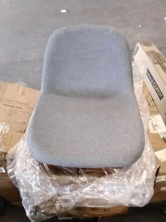 BOXED PAIR GREY DINING CHAIRS 