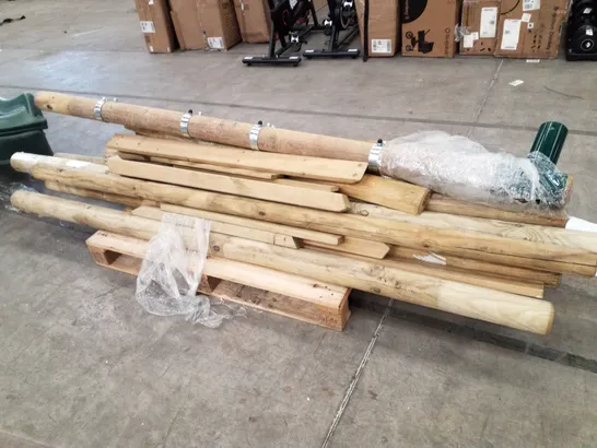 PALLET CONTAINING ASSORTED WOODEN PARTS