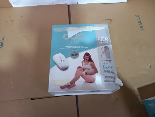 BOXED HOMEDICS DUO LUX PERMANENT HAIR REMOVAL SPECIAL SILK EDITION