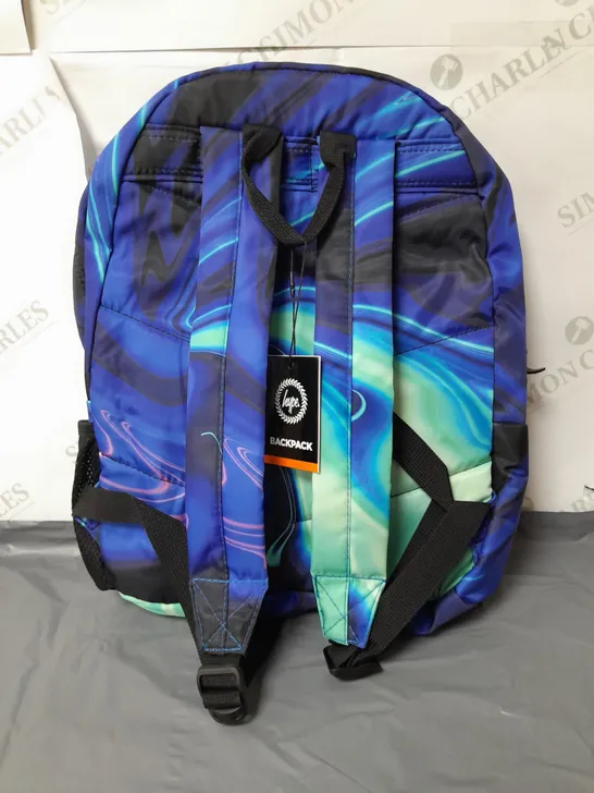 HYPE LARGE BACK PACK BLUE AND GREEN 