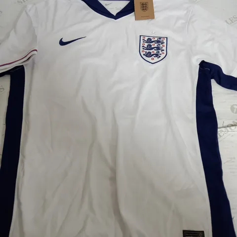 NIKE ENGLAND DRI FIT FOOTBALL SHIRT IN WHITE - MEDIUM