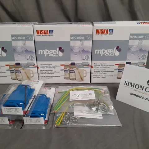 LOT OF 9 ASSORTED WISKA SILICON GEL ITEMS INCLUDES MPGEL PLUS PACKS, SH0325W JOINT KITS AND E-SPRING 20 COMBI SPRINGS