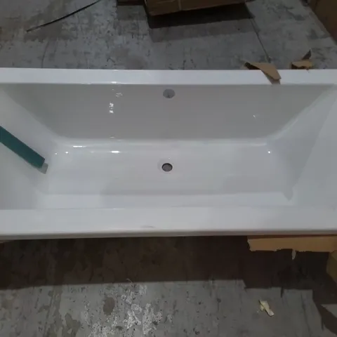 WHITE RESIN RECTANGULAR BATH - SIZE UNSPECIFIED 