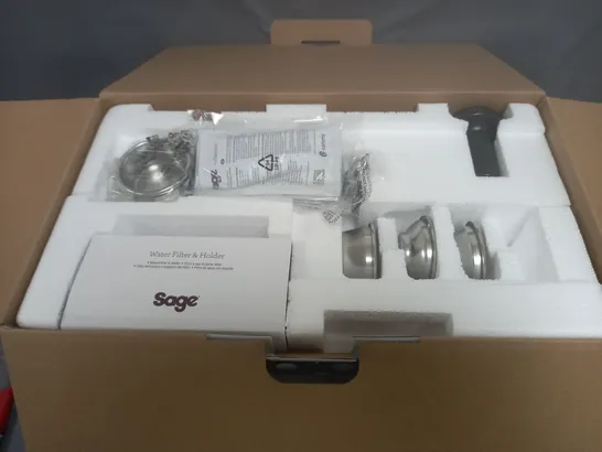 BOXED SAGE BAMBINO BRUSHED STAINLESS STEEL COFFEE MACHINE 