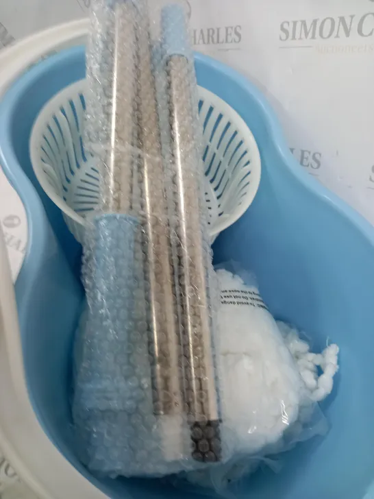 SPIN MOP AND BUCKET IN BLUE