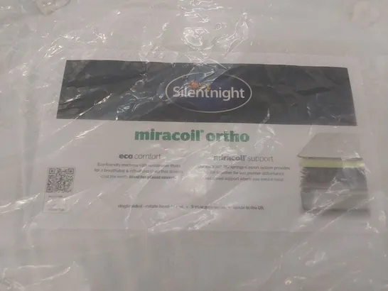 QUALITY BAGGED SILENTNIGHT ECO COMFORT MIRACOIL ORTHO SINGLE 3FT MATTRESS