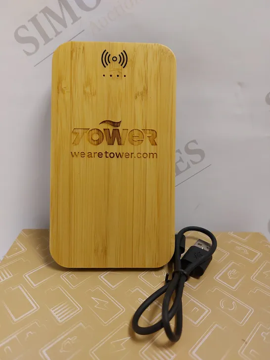 PF CONCEPT AVENUE BAMBOO AND FABRIC POWER BANK - 6000 MAH