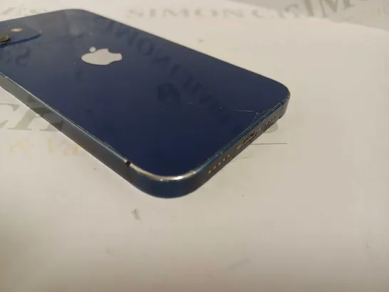 APPLE IPHONE - BLUE MODEL UNKNOWN