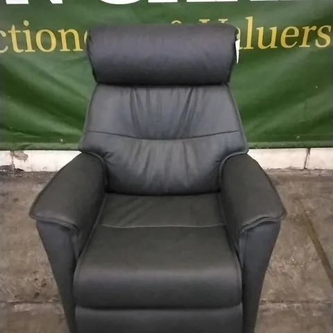 QUALITY BRITISH DESIGNED & MANUFACTURED G PLAN MALMO POWER RECLINER CHAIR CAMBRIDGE PETROL LEATHER