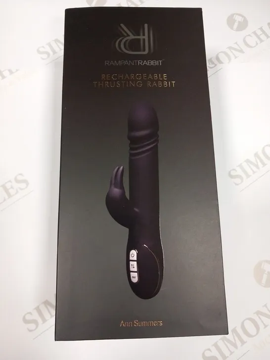 BOXED RAMPANT RABBIT RECHARGEABLE THRUSTING RABBIT ANN SUMMERS