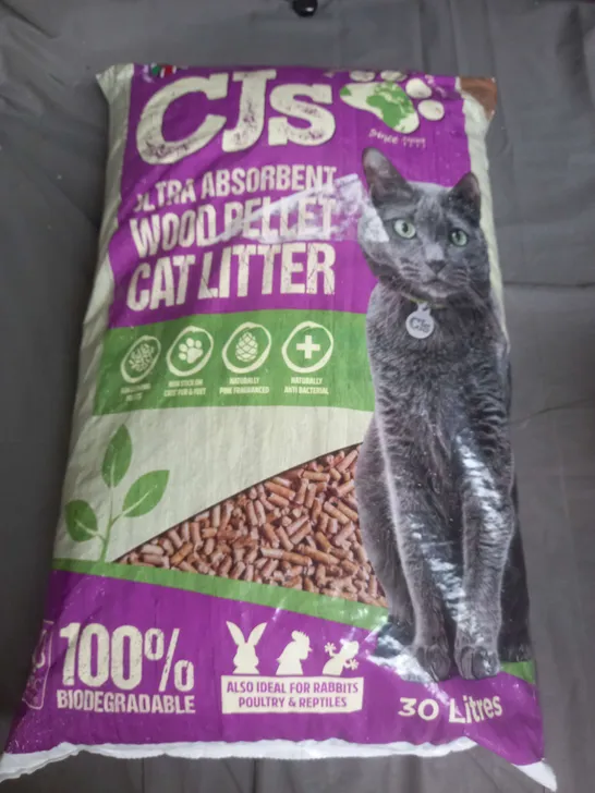 CJS WOOD PELLET CAT LITTER 30L