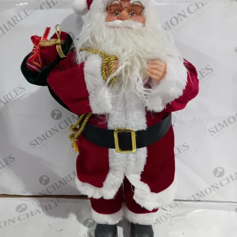 FESTIVE PRE LIT SANTA TRADITIONAL 43CM