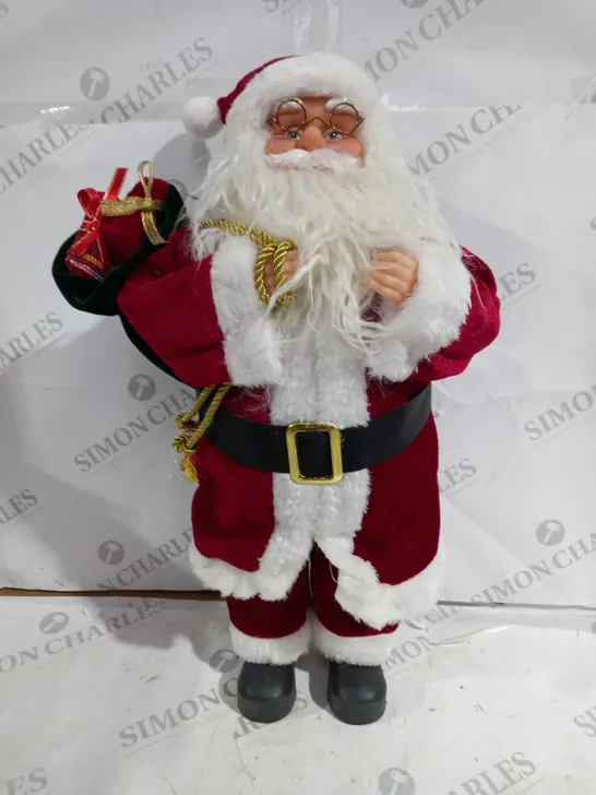 FESTIVE PRE LIT SANTA TRADITIONAL 43CM