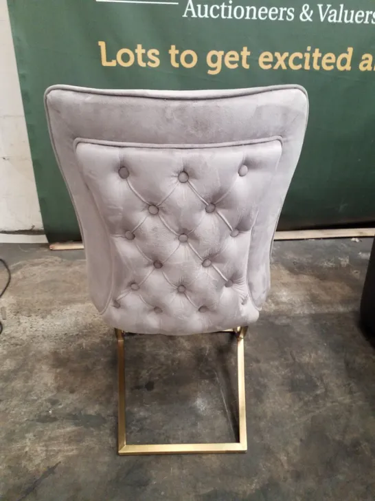 MINK VELVET DINING CHAIR