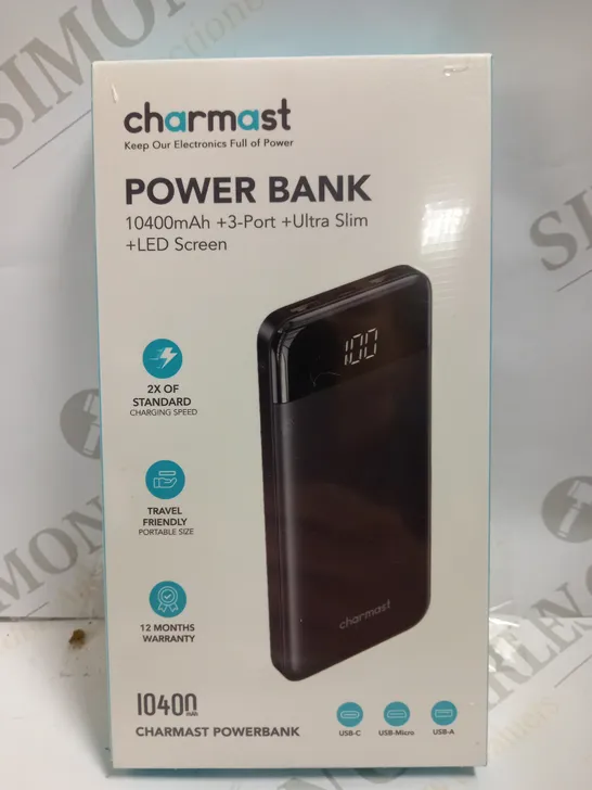 SEALED CHARMAST POWER BANK 10400 MAH