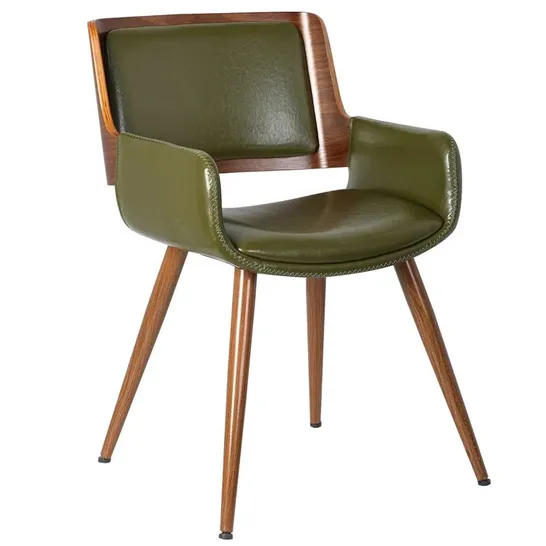 BOXED DESIGNER NUNDA ARMCHAIR OLIVE GREEN