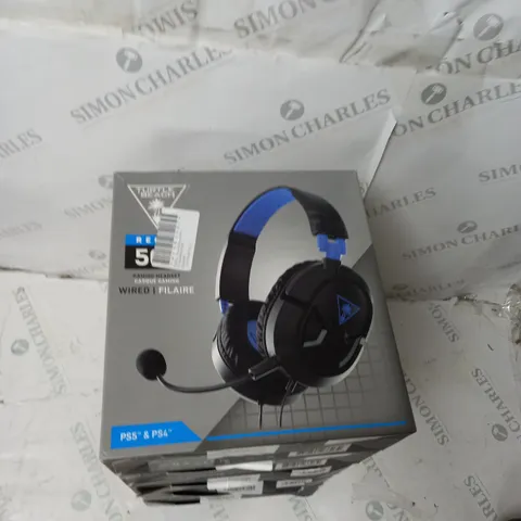 BOX OF APPROX 5 TURTLE BEACH RECON 50P HEADSETS IN BLACK 