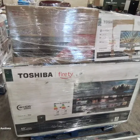 PALLET OF APPROXIMATELY 13 UNPROCESSED RAW RETURN TELEVISIONS TO INCLUDE;