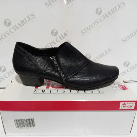 RIEKER SHOE BOOT BLACK SIZE 7.5