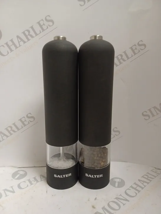 BOXED SALTER ELECTRIC MILL SET - MATT BLACK