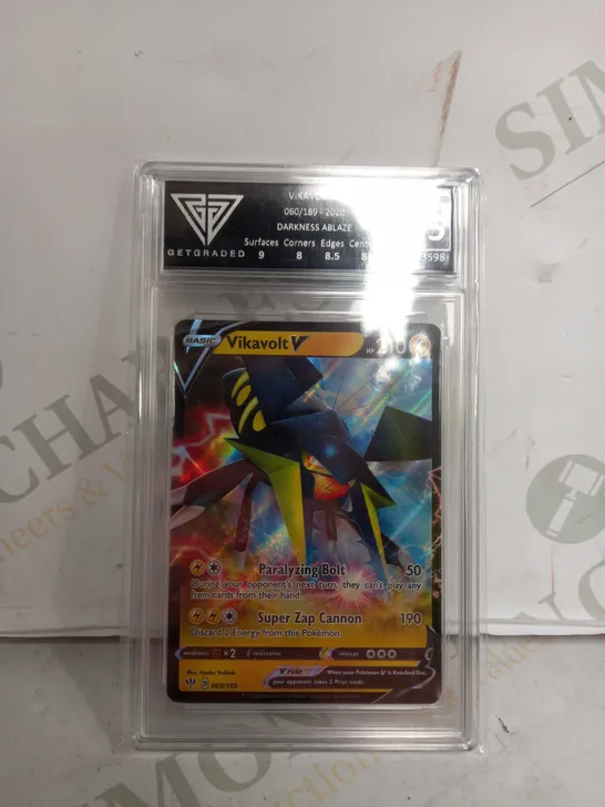 GET GRADED VIKAVOLT V DARKNESS ABLE NEAR MINT 8.5