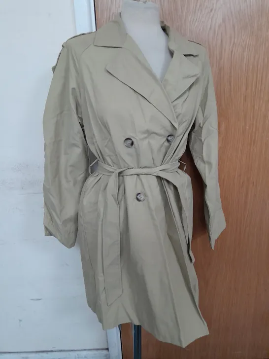 ZARA TEEN TRENCH COAT IN OLIVE SIZE 13-14YRS RRP £39.99