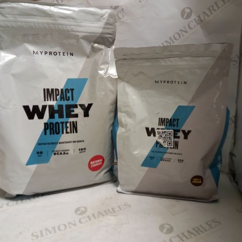 LOT OF APPROXIMATELY 3.5KG MYPROTEIN IMPACT WHEY PROTEIN