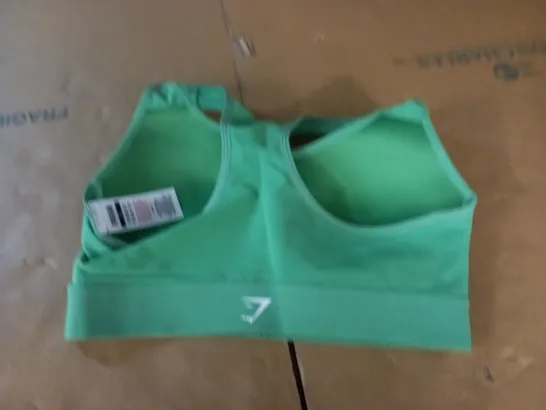 GYMSHARK GREEN SPORTS BRA - S