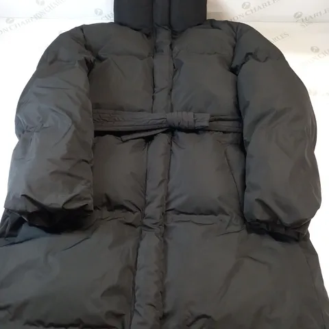 MANGO OVERSIZED DUCK DOWN PUFFER COAT IN BLACK SIZE MEDIUM