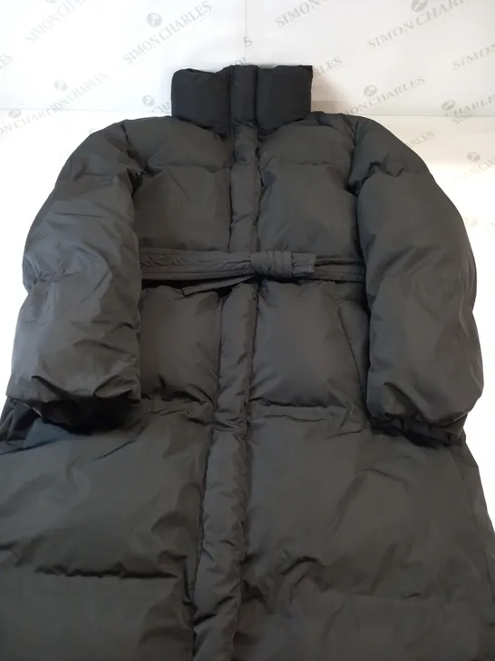 MANGO OVERSIZED DUCK DOWN PUFFER COAT IN BLACK SIZE MEDIUM