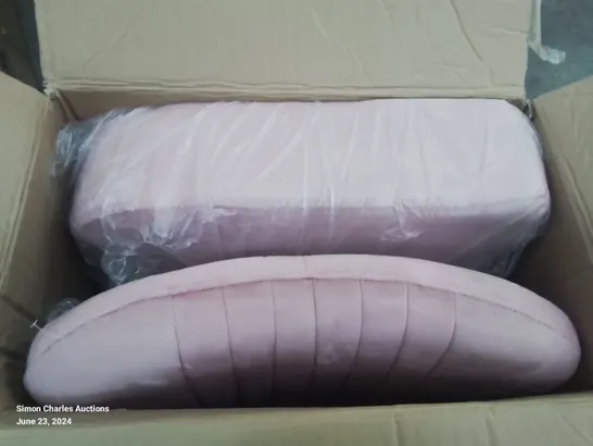 BOXED NEO PINK VELVET SHELL CHAIR (1 BOX)