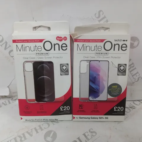 BOX OF APPROX 7 TECH21 MINUTE ONE FOR IPHONE 13 PRO & SAMSUNG GALAXY S21+5G