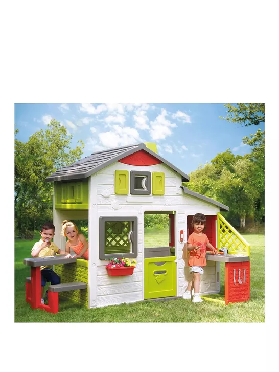 BOXED SMOBY NEO FRIENDS HOUSE PLAYHOUSE + KITCHEN (1 BOX)