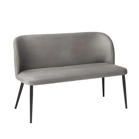 ABDERRAOUF UPHOLSTERED BECH UPHOLSTERY: GREY