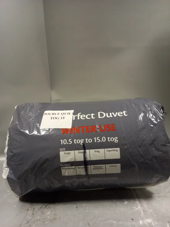 PERFECT DUVET WINTER USE 10.5 TOG TO 15 TOG DOUBLE QUILT 