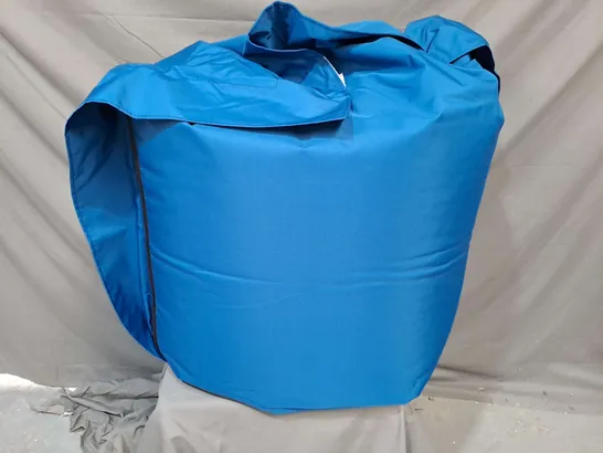 FILLED BEAN BAG CUSHION IN BLUE