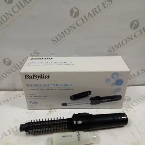 BABYLISS CORDLESS GAS TONG AND BRUSH