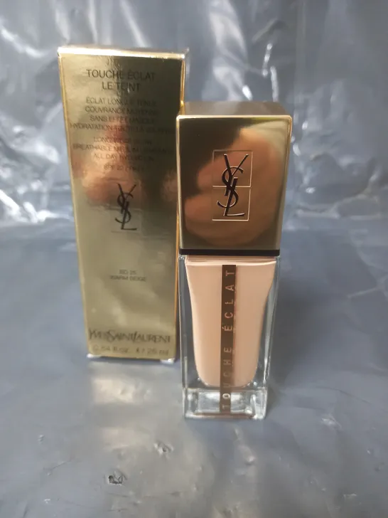 YVES SAINT LAURENT TOUCHE ÉCLAT LE TEINT LONGWEAR FOUNDATION SHADE WARM BEIGE BD 25 25ML