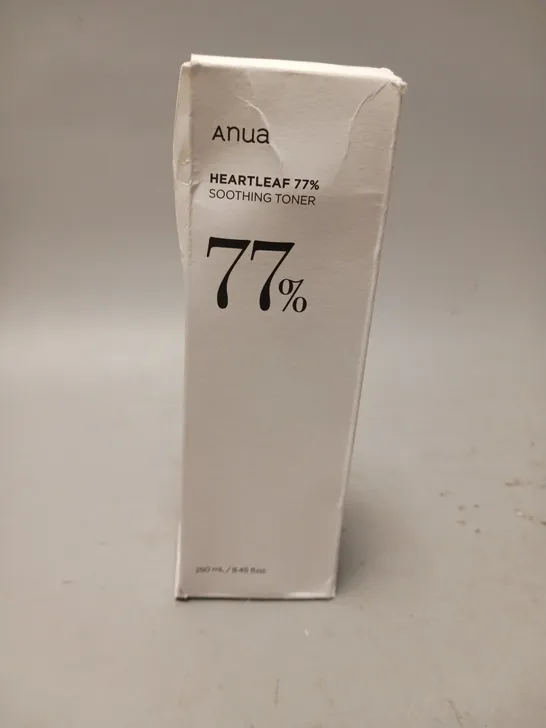 BOXED ANUA HEARTLEAF 77% SOOTHING TONER 250ML