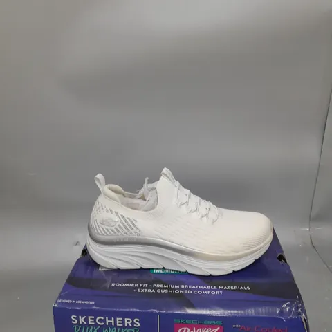 SKECHERS GLOW TRAINERS WHITE - SIZE 5