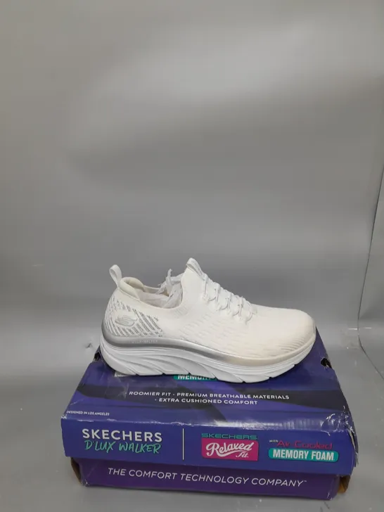 SKECHERS GLOW TRAINERS WHITE - SIZE 5